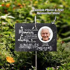 Engraved Pet Memorial Garden Stone with Stake, Custom Dog/Cat Loss Gift, Honor Your Beloved Pet, Personalized Outdoor Remembrance Gifts