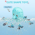 SCENEREAL Dog Water Toy for Small Medium Dogs- Floating Dog Toys Squeaky Toys for Pool Fetch, Octopus Shape Durable Rope Interactive Pet Chew Toy Summer Outdoor Interactive Play