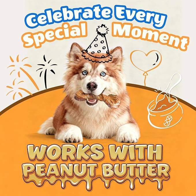 Dog Toys for Aggressive Chewers: Gift Box with 3 Pack Dog Chew Toys, Indestructible Dog Toy for Large Dogs Birthday, Chew Toys for Dogs, Bacon Flavor, Tough Dog Toys to Keep Them Busy