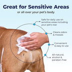 Vetnique Labs Glandex Dog Wipes for Pets Cleansing & Deodorizing Anal Gland Hygienic Dog & Cat Wipes with Vitamin E, Skin Conditioners and Aloe (100ct Pouch)