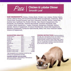 Wellness Complete Health Pate Adult Wet Cat Food, Natural, Protein-Rich, Grain Free, 3 Ounce, 24 Pack, (Chicken & Lobster)
