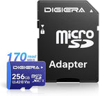 256GB LT100 microSDXC UHS-I Memory Card with Adapter - up to 170MB/s, C10, U3, V30, 4K, A2, Micro SD Card for Smartphones, Tablets, Cameras, Gaming Consoles, and Drones (1 Pack)