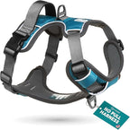 Embark Adventure Dog Harness, Reflective Trim XL Dog Harness for Extra Large Dogs No Pull - Military Grade Nylon, 2 Leash Clips & Gel Lined Handle. Soft & Padded Puppy