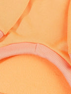 QWINEE Basic Dog Hoodie Sweatshirt Puppy Sweater Warm Cat Costumes Pet Clothes for Chihuahua Puppy Kitten Small Medium Dogs Orange XX-Small