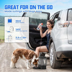 Dog Water Bottle Bowl Dispenser - 95OZ Large Dog Travel Water Bottle Portable with Pull-Out Travel Water Bowl for Dogs Camping Hiking Traveling Beach Park Accessories, Leak-Proof Pet Water Dispenser