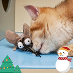 Gigwi Squeaky Cricket Cat Toy,Interactive Cat Toys Electronic Motion Activated Bug Sound，Automatic Cats Play Squeaky Toy for Indoor Fun