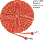 Rypet Reflective Cat Long Leash - 15 FT Escape Proof Walking Leads Yard Long Leash Durable Safe Personalized Extender Leashes Traning Play Outdoor for Kitten, Puppy, Rabbit and Small Animals