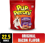 Pup-Peroni Dog Treats, Original Bacon Flavor, 22.5 Ounce, Made with Real Bacon