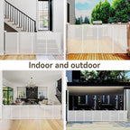 200 Inch Reinforced Retractable Baby Gates Extra Wide, Uamector Mesh Baby Gate or Dog Gate,Toddler Pet Retractable Gate Adjustable Length for Large Openings Stairs Doorways Hallway Indoor Outdoor