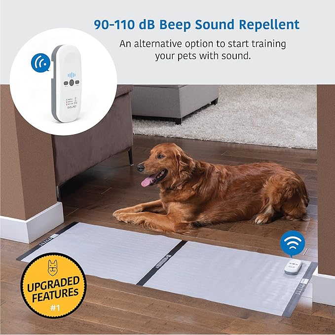 SVD.PET Pet Training Mat with Tester, Large 48" X 20", Dogs & Cats Shock Pad, Electronic Repellent scat mat for Indoor, 3 Training Modes, 5 Adjustable Levels, Pet Safe Auto Power Off