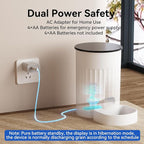 PAPIFEED Automatic Cat Feeder 3L, Timed Cat Feeders for Dry Food, Programmable Feeding Schedule, Automatic Pet Food Dispenser with Dual Power Supply, 1-4 Meals Per Day for Cats and Small Dogs