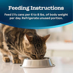 Blue Buffalo Tastefuls Flaked Wet Cat Food, Made with Natural Ingredients, Fish and Shrimp Entrée in Gravy, 5.5-oz Cans (24 Count)