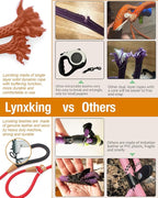 lynxking 6 FT Dog Leash Slip Lead 2 Pack Strong Heavy Duty Braided Dog Training Leash No Pull Training Lead Leashes for Medium Large and Small Dogs
