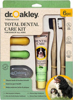 Total Dental Care Kit for Dogs: Minty Fresh -Toothpaste, Brushes, and Case, 1 Count -Natural
