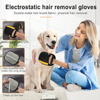 2 Pack Electrostatic Pet Hair Removal Gloves, 2025 New Upgrade Magic Brush Pet Hair Remover Tool, Washable Reusable Cats and Dogs Grooming Gloves for Laundry, Couch, Car Seat, Furniture