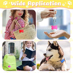 Roowest 150 Pcs Blank Dog Pet Tags for Engraving 38mm Aluminum Bone Shape Name Tag Colorful Double Sided Dog Cat Phone Number Pendants