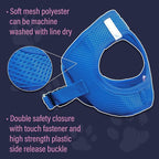 DOGGIE DESIGN American River Solid Ultra Choke-Free Dog Harness - Cobalt Blue (XXX-Large)