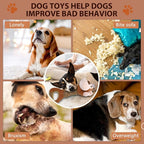 Squeaky Dog Toy with Crinkle Paper, Pull Interactive Plush Chew Toy for Puppies, Small, Medium, Large Dogs - Great for Tug of War and Teeth Cleaning