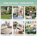 Cat Repellent Ball &,Spray, Dog Repellent, Natural Peppermint Oil Cat & Dog Deterrent Spray 60ml Outdoor and Indoor, Keep Cats Out of Yard Permanently, Protect Your Yard and Furniture