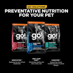 Go! Solutions Skin + Coat Care, Dry Dog Food, Chicken Recipe with Grains, 3.5 lb Bag