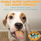 Dog Peanut Butter - with Prebiotic and Probiotic for Dogs to Boost Gut Health - Supports Digestive Support and Immune Support - Peanut Butter Treats - Gut Health (8.46oz)