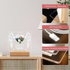 Pet Memorial Night Light – Custom Dog & Cat Loss Gift, Memorial Plaque & Picture Frame (PM #4)