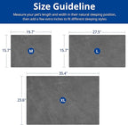 Outdoor Heated Dog Bed, Soft Pet Heating Pad with Steel-Wrapped Cord, Outside Pet Warmer for Feral Cats and Dogs, 35.4" x 23.6", 80 Watts