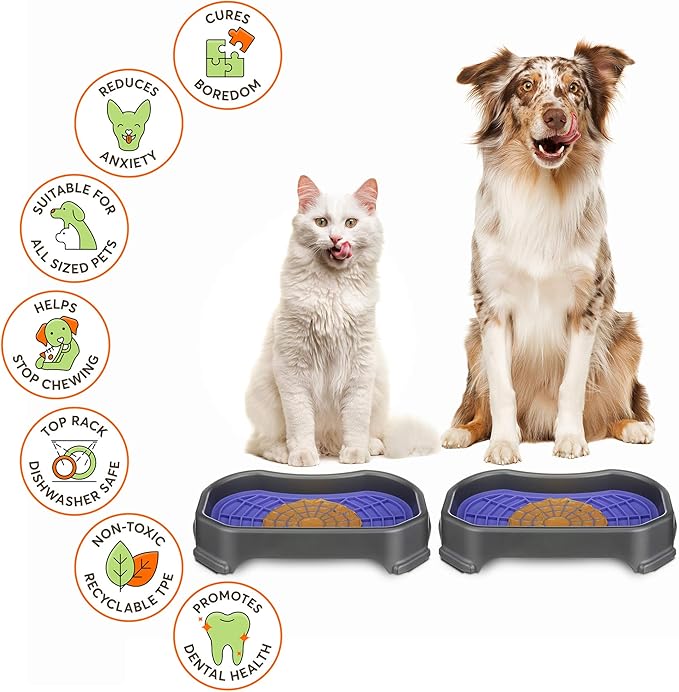 Neater Pet Brands - Pets - Neat-LIK with Mess-Proof Tray Keeps Floors Clean