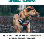 Embark Adventure Dog Harness, Reflective Trim No Pull Dog Harness Medium Sized Dogs - Military Grade Nylon, Front Clip with Gel Lined Handle.