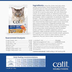 Catit Recipes Double Fusion Skin & Coat Cat Food – Ocean Fish Recipe, High-Protein, Freeze-Dried Raw Toppings, Omega-Rich for Healthy Skin & Fur, No by-Products, Minimally Processed, 4 lb
