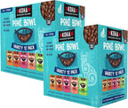 KOHA Pet Food Poké Bowl Cat Variety Pack, Wet Cat Food in Gravy - 5 Flavors - Tuna Combinations of Salmon, Chicken, Duck, Shrimp, and More - 3 oz Pouches, Pack of 24