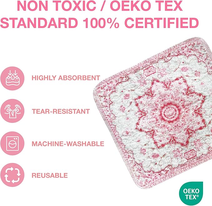 PUPIBOO Washable Pee Pads for Dogs and Cats - XXL (1 Pack) 6 FT X 6 FT Super Absorbent Reusable Puppy Training Pads - 100% Waterproof, Leak-Proof & Non-Slip Whelping Pads for Pet Housebreaking