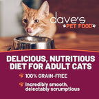Dave's Pet Food Grain Free Wet Cat Food Gravy (Turkey & Giblets Dinner in Gravy), Made in USA Naturally Healthy Canned, Added Vitamins & Minerals, 5.5 oz Cans (24 Pack)