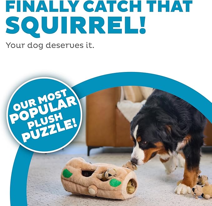Outward Hound Hide A Squirrel Plush Dog Toy Puzzle, XL