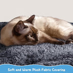 Yaheetech Cat Tree Tower, 40-Inch Condo with Hammock, Oversized Soft Platform, Scratching Board, Basket, Pet Beds & Furniture for Large Kittens, Dark Gray