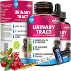 Cat & Dog Urinary Tract Infection Treatment & Natural UTI Medicine Cranberry & D-Mannose -Kidney+Bladder Support - Best Incontinence, Bladder Stones - Pet Renal Health & Care Drops