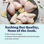 Solid Gold Air Dried Dog Food Toppers for Dry Food - Healthy Dog Treats w/Real Chicken & Superfoods - Serve as a Complete Meal, Topper or Treats - Supports Muscle Growth, Immunity & Digestion - 1lb