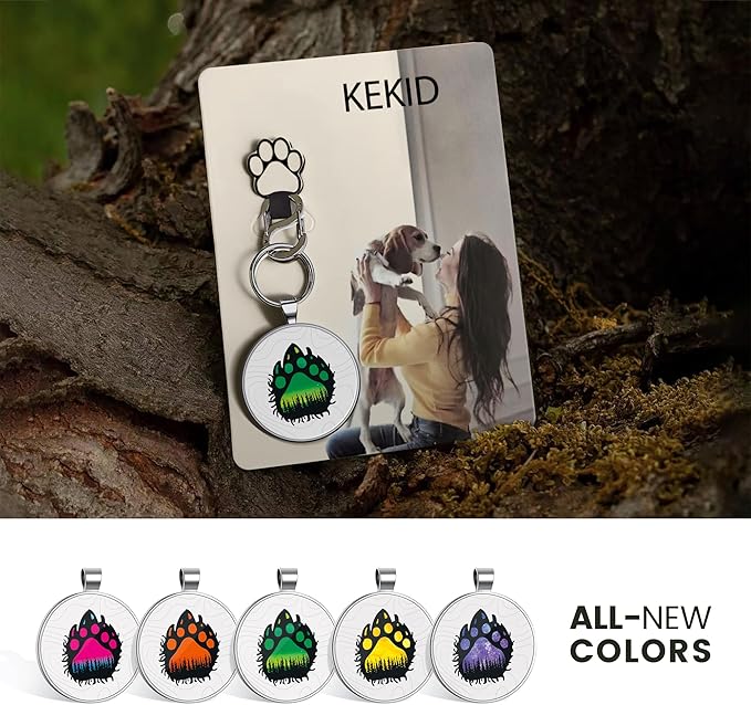 Personalized Dog Tags - Custom Dog Name Tags with QR Code for Instant Pet Location Alerts