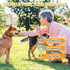 DKING 3Pack Squeaky Dog Balls,2 in1 Funny Puppy Ball Toys,Birthday Dog Toy for Small Medium Dogs (Farm Ball)