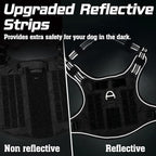 rabbitgoo Tactical Dog Harness for Large Dogs, No Pull Military Service Vest with Handle & Molle, Easy Control for Training Walking, Adjustable Reflective Straps, Black, XL