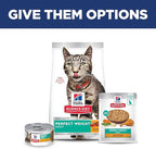 Hill's Science Diet Perfect Weight, Adult 1-6, Weight Management Support, Wet Cat Food, Chicken & Vegetables Stew, 2.8 oz Pouch, Case of 24