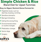 Dave's Pet Food Bland Dog Food (Lamb & Rice), Canned Wet Dog Food for Sensitive Stomachs, Gluten-Free, Digestive Care, 13.2 oz (Case of 12)