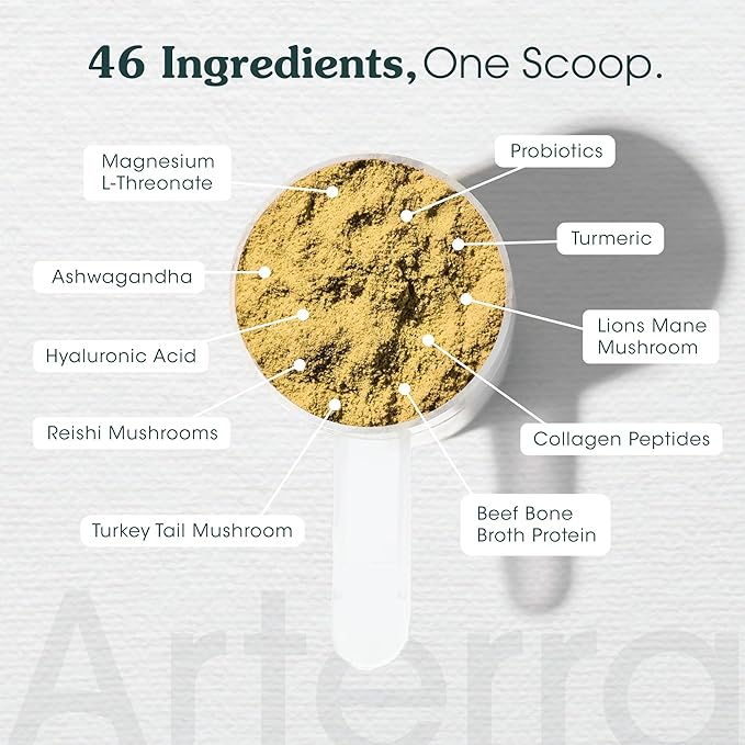 Adult Dog Powder Supplement & Food Topper – 46 Ingredients for Gut, Immune & Brain Health – Daily Longevity Multivitamin for Whole Body Wellness | 60 Scoops