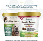 NaturVet Bladder Support Plus Cranberry for Dogs, 60 ct Soft Chews, Made in The USA with Globally Source Ingredients