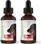 RestoraPet 2-Pack Dog & Cat Bacon Liquid Multivitamin | Dog Arthritis Pain Relief | Hip & Joint Vitamins for Dogs - Anti Inflammatory Supplement for Dogs & Cats | Organic & Non-GMO, Vet Approved