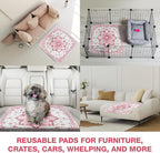 PUPIBOO Washable Pee Pads for Dogs and Cats - Super Absorbent Reusable Puppy Training Pads - 100% Waterproof, Leak-Proof & Non-Slip Whelping Pads for Pet Housebreaking