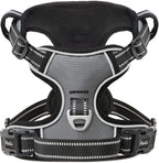 HEELE Dog Harness Harness for Small Dogs No Pull Dog Vest Harness for Small Dog with Soft Padded Handle Reflective for Outdoor Training, Grey, S