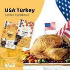 iPaw Turkey Chips Dog Treats for Puppy Training, All Natural Human Grade Dog Treat, Ingredient Sourced from USA, Hypoallergenic, Easy to Digest (Turkey Chips), 3 Packs