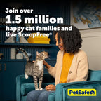 PetSafe ScoopFree Crystal Plus Automatic Self-Cleaning Cat Litter Box System – Not Enclosed – Advanced Odor Control – Includes 1 Disposable Crystal Litter Tray – White (PAL00-18016)