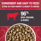 KOHA Raw Life Freeze-Dried Raw Bites Beef for Dogs, High Protein Meal, Topper, and Treat for Picky Eaters, 14oz Bag